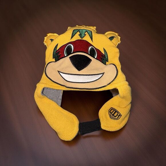 NHL MN Wild Little Kids Goldie Mascot Ear Flap Hat - Picture 1 of 8